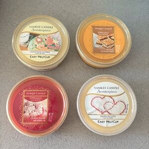 YANKEE CANDLE | 4 Scenterpiece Easy Meltcup (used)